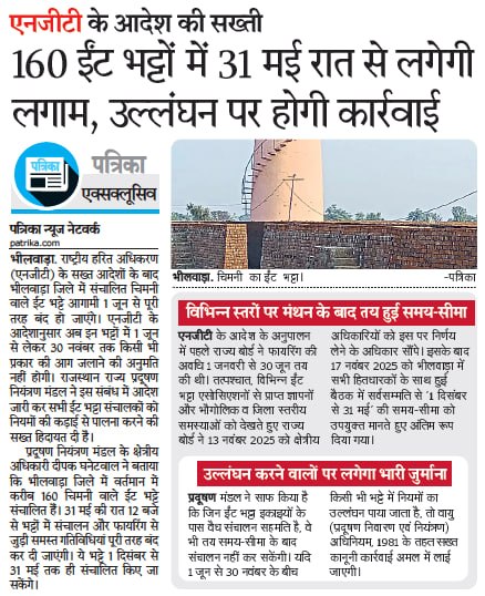 Regarding Operation of Brick Kiln Units